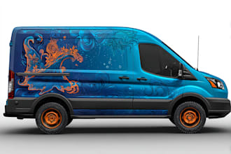 design a premium vehicle wrap design, car wrap design