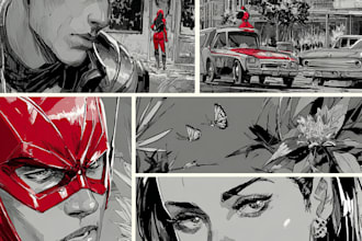 do superhero comic page
