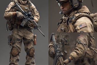 create military tactical character