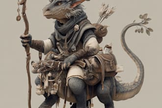 originate fantasy art creatures and characters