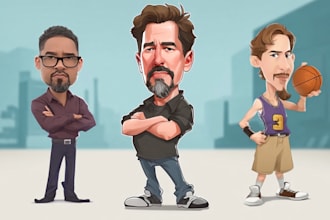 draw cartoon caricature from photo