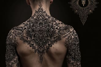 do a unique and custom tattoo design