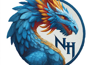 make a fantasy game logo and branding