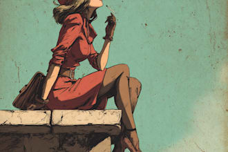 draw retro vintage comic ilustration in cartoon retro comic book art