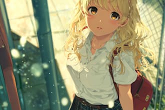 draw your character in cartoonish or marvel or anime style