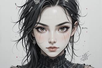 draw a character in manga style