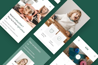 develop baby sitting app, self care app, habit tracker app, improvement app