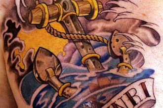 design a full color neotraditional tattoo for you