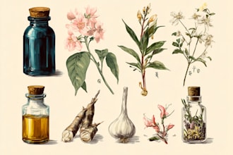 make botanical product illustration