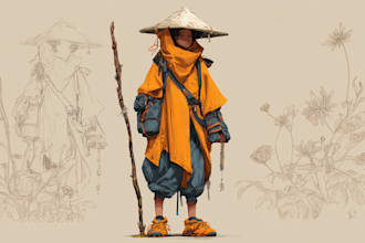draw original fantasy characters, dnd concept art, fanart