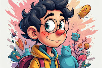 draw your avatar, cartoon, caricature portrait