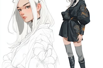 draw sfw or nsfw anime art, fan art character art