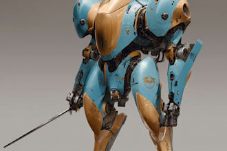 draw mecha helmet, weapon, armor concept