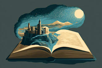 design childrens book cover, fantasy book cover, ebook cover