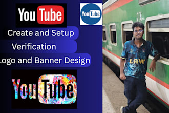 create setup optimize youtube channel with logo banner