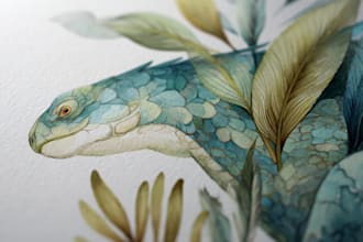 draw high quality animal, insect, and botanical art