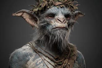 make a creature concept art that you need