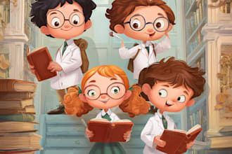 draw children book illustration