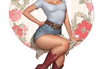 do a pin up girl and pin up girl illustration