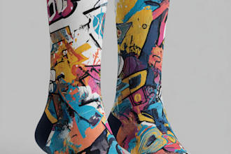 design custom and unique socks design