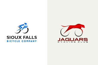 design a unique bicycle club logo for your compan