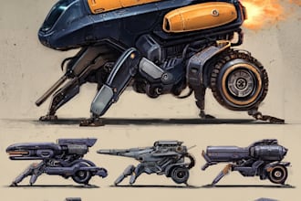 design scifi vehicles for you