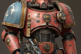 make warhammer 40k 3d model for game, film or print