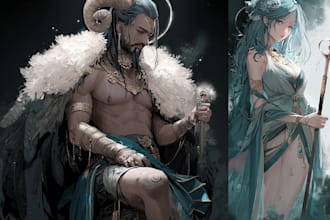 draw your dnd or ttrpg fantasy character art or token