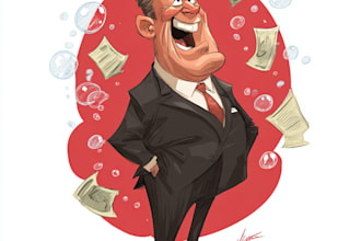 create a political or satirical cartoon