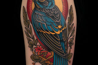 create a tattoo design of tattoo sleeve