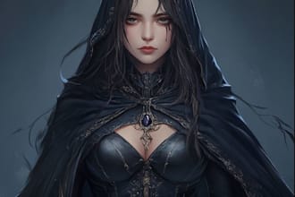 draw your fantasy,scifi or rpg character full body or portrait
