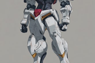 create gundam, transformer, robot, armor, and mecha, concept