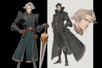 draw your rpg game character design