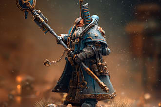 conceptualise your warhammer 40k, aos, dnd or any board game miniatures