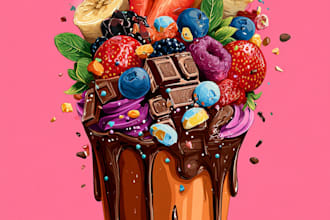 make a food pop art of your food