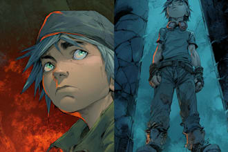 draw comic book art and comic book illustration