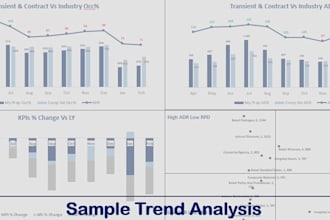 build advanced excel dashboards for hotels and corporate teams