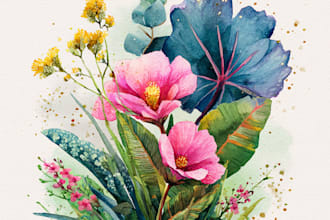 draw your botanical scientific illustration for you