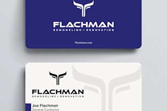 design custom business card for home remodeling construction pros