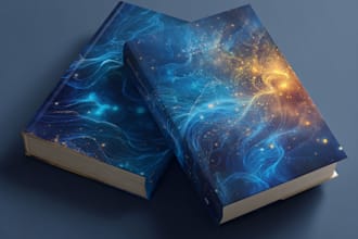 do professional kdp print book cover design and