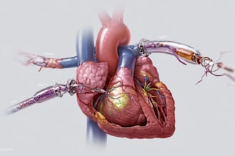 draw anatomy and medical vector illustration