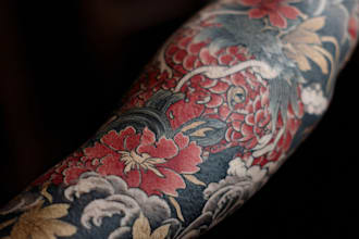 make a traditional japanese irezumi tattoo