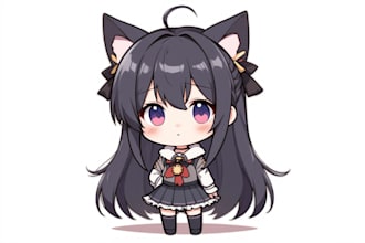draw cute chibi art commissions