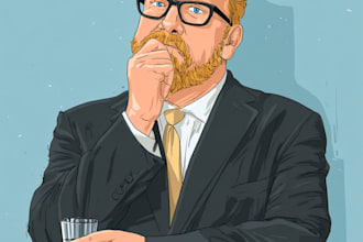 create a political or satirical cartoon