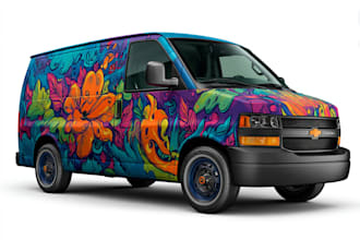 design a car wrap for racing and drift livery anystyle