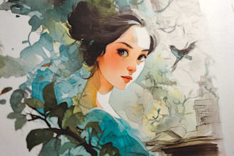 do a watercolor illustration