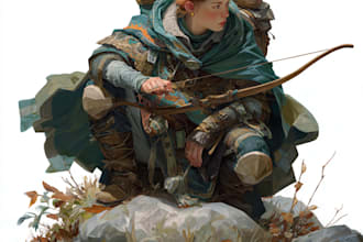 do dnd character art, illustration, commission art