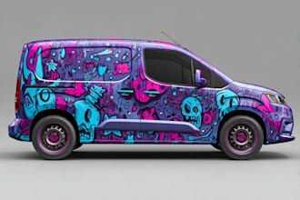 do attractive car wrap design and vehicle wrap design