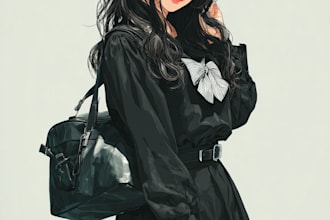 do anime character art illustration