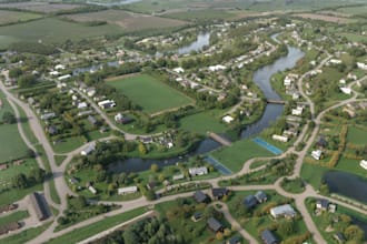 design 3d community landscape, site plan, estate tiny housing,master plan render